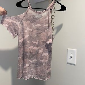 Express open shoulder tank top, xs